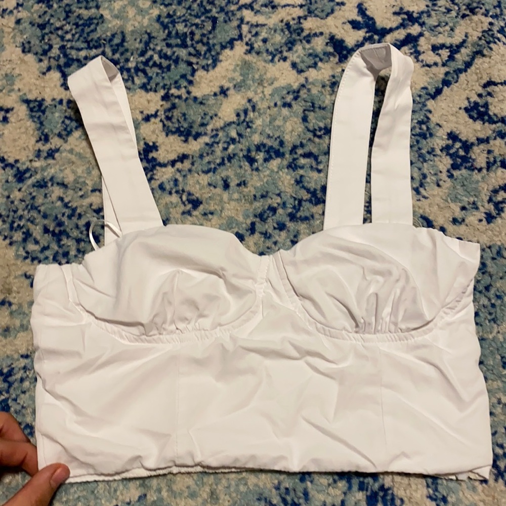 To fess Polly crop top
